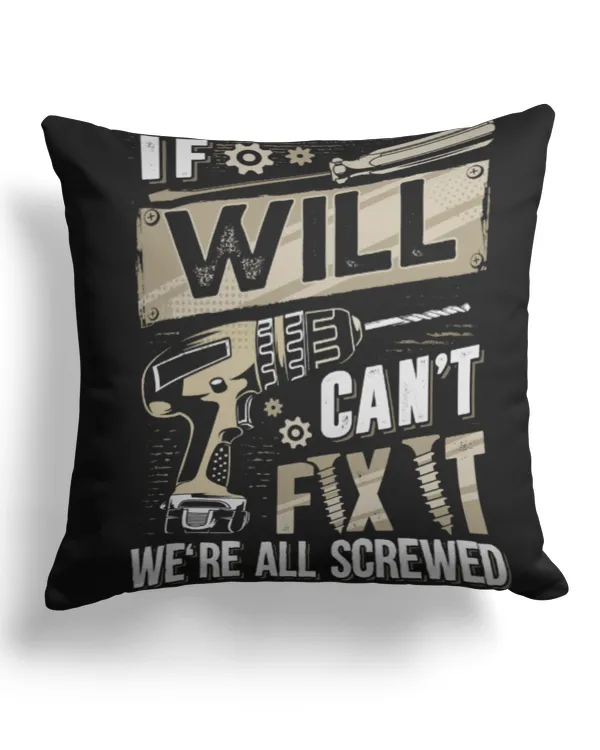 Cotton Drill Pillow (Dual Sided)