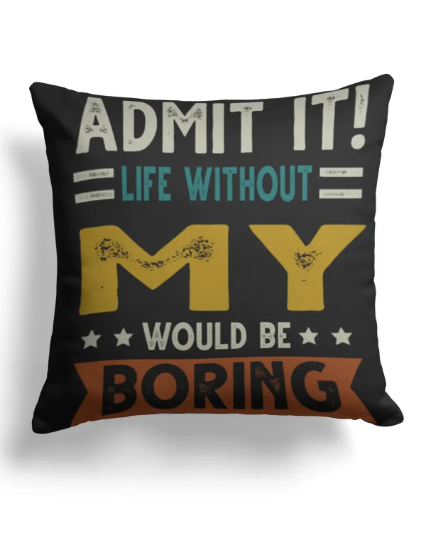 Cotton Drill Pillow (Dual Sided)