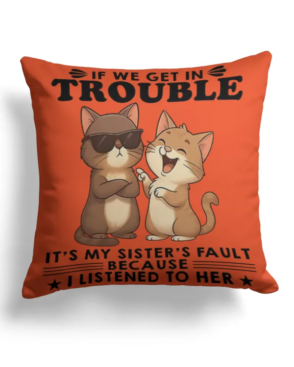 Cotton Drill Pillow (Dual Sided)