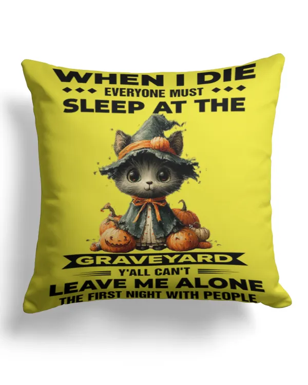 When i die everyone - Cotton Drill Pillow (Dual Sided) Cotton Drill Pillow (Dual Sided)