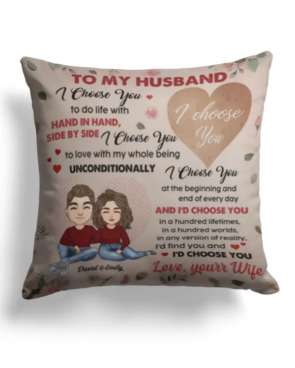 Cotton Drill Pillow (Dual Sided)