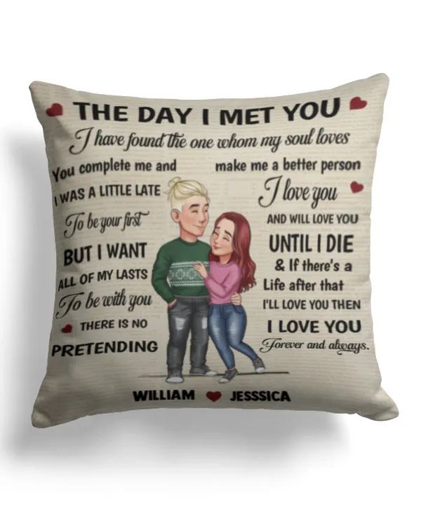 Cotton Drill Pillow (Dual Sided)