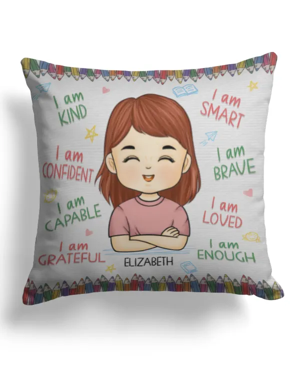 Keep Calm And Welcome Back To School - Personalized Custom Pillow - Gift For Kid, Back To School Gift, Gift For Back To School, Gift For Idea Back To School