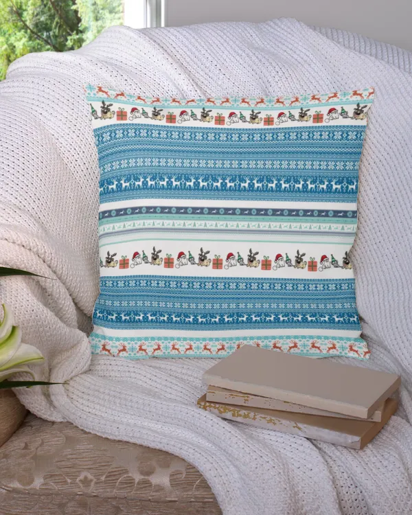 Cotton Drill Pillow (Dual Sided)