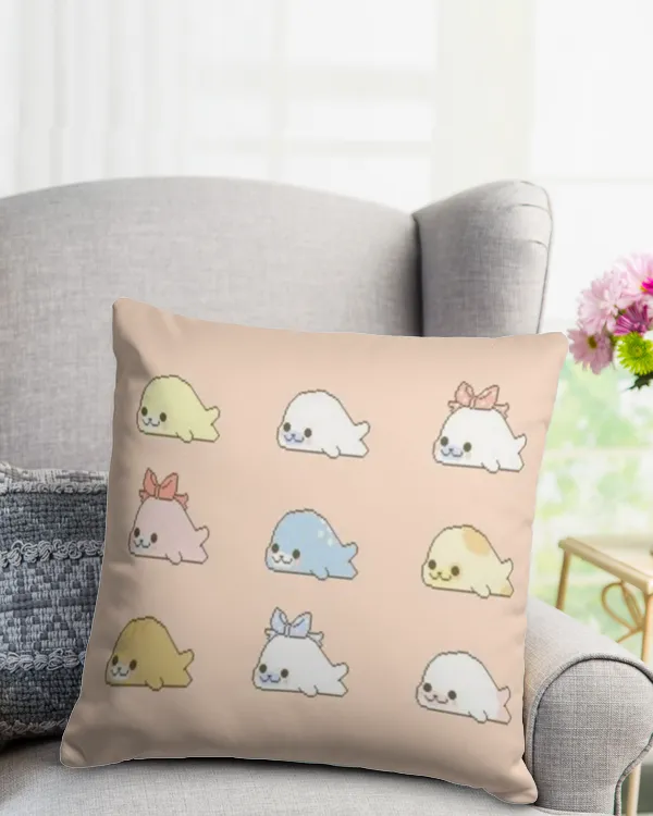 Cotton Drill Pillow (Dual Sided)