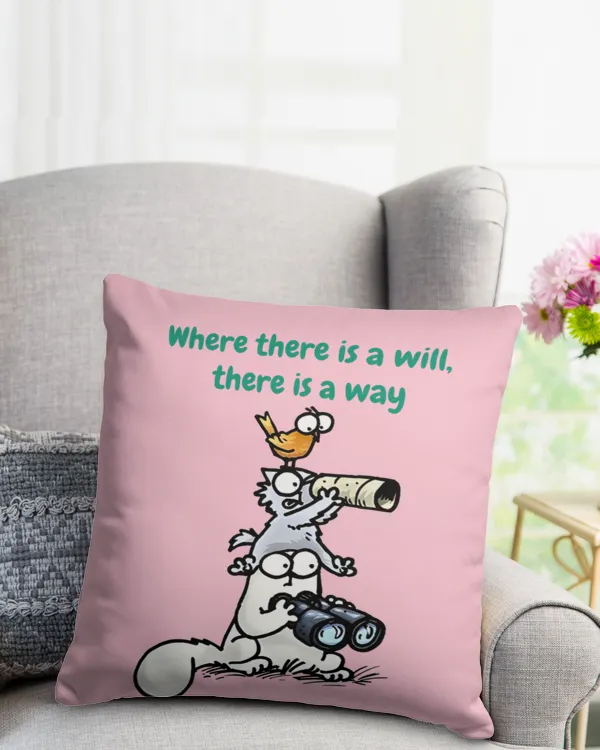 Cotton Drill Pillow (Dual Sided)
