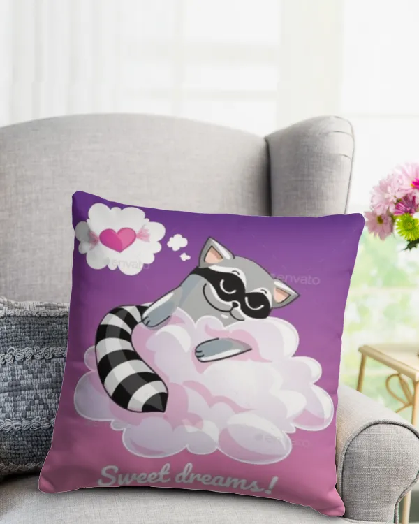 Cotton Drill Pillow (Dual Sided)