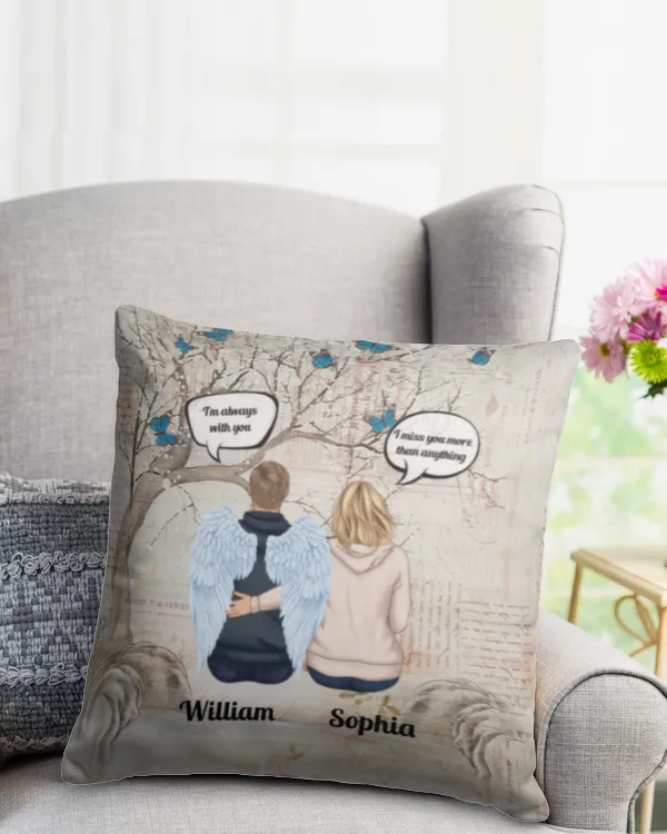 Miss You More Than Anythings - Personalized Memory Pillow (Insert Included) - Gifts for Wife, Gift idea for Wife