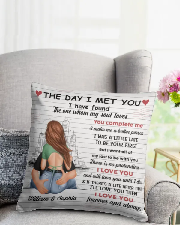 I Love You Forever And Always - Personalized Pillow - Anniversary Gifts For Her, Him, Gift For Boyfriend, Gift Idea For Boyfriend