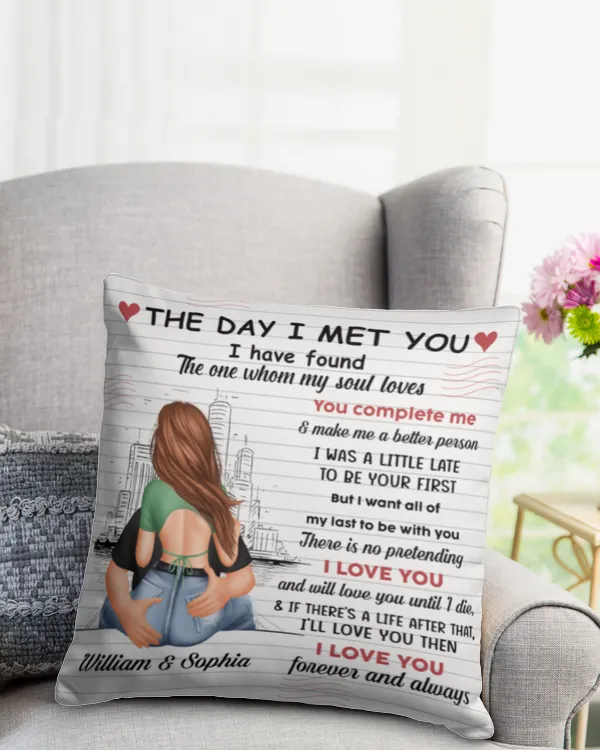 I Love You Forever And Always - Personalized Pillow, Gifts For Boyfriend, Gifts Idea For Boyfriend