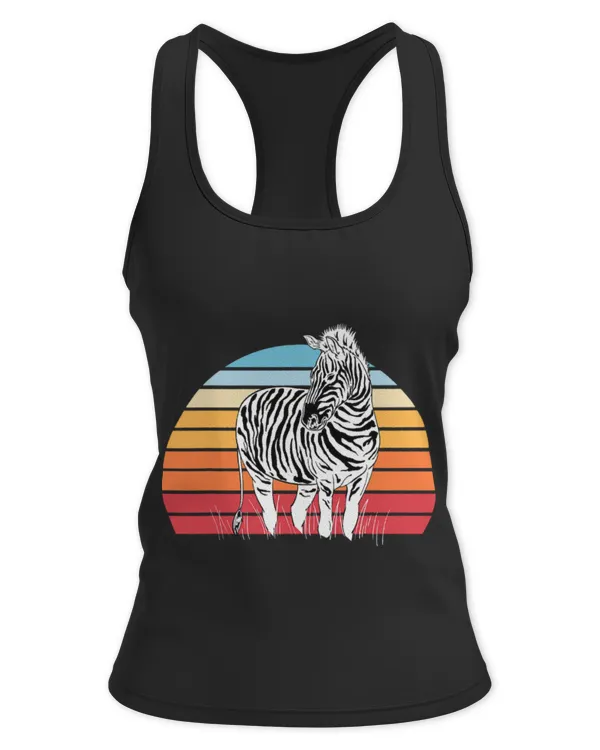 Cute Zebra Lover Safari African Zoo Animal Retro Zebra