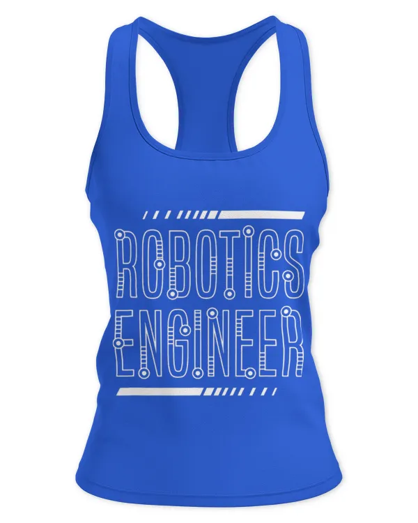 Cute Mechanic Robotic Engineer Ironic Saying Cute Robots Mechanics - Women's Ideal Racerback Tank Women's Ideal Racerback Tank