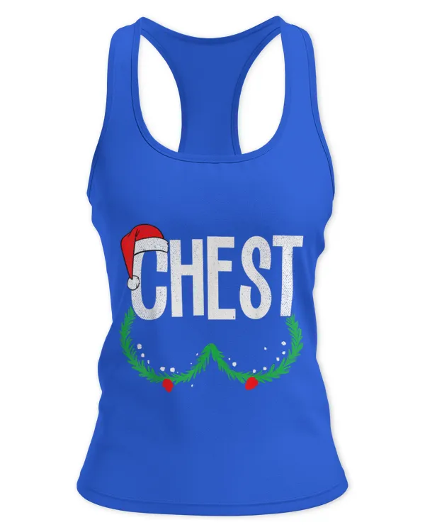 Chest Nuts Matching Chestnuts Christmas Couples Chest - Women's Ideal Racerback Tank Women's Ideal Racerback Tank
