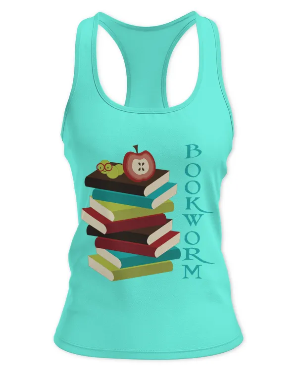 Bookworm Book Lover T-Shirt - Women's Ideal Racerback Tank Women's Ideal Racerback Tank