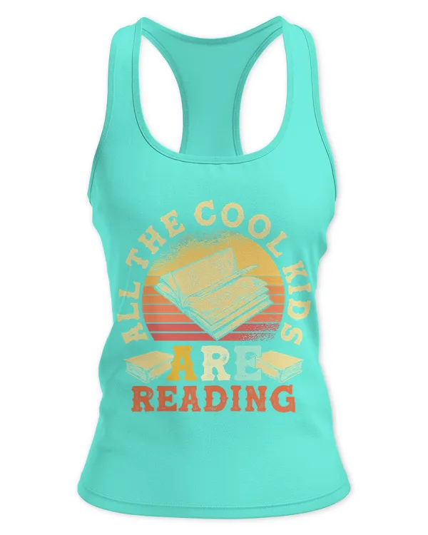 Gift for Readers Cool Kids Reading Shirt - Women's Ideal Racerback Tank Women's Ideal Racerback Tank