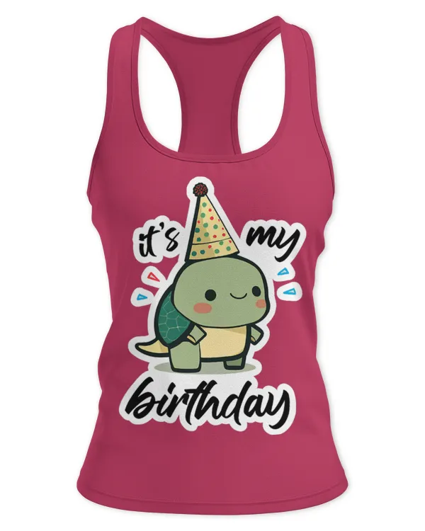 Penguin Pet Birthday - Women's Ideal Racerback Tank Women's Ideal Racerback Tank