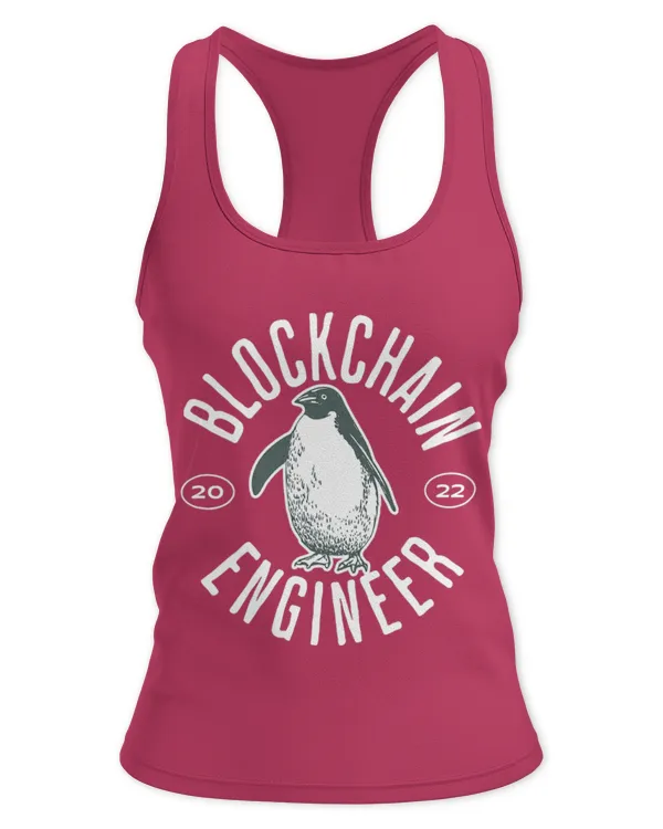 Penguin Pet BLOCKCHAIN ENGINEER - Women's Ideal Racerback Tank Women's Ideal Racerback Tank