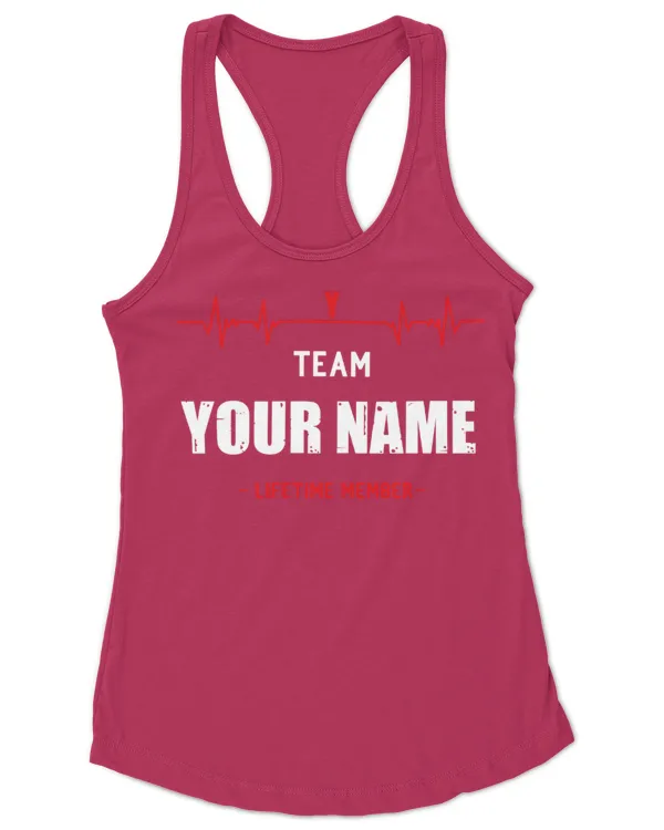 Personalized Name Team Lifetime Member, Gifts For Personalized Name, Gifts Idea For Personalized Name - Women's Ideal Racerback Tank Women's Ideal Racerback Tank
