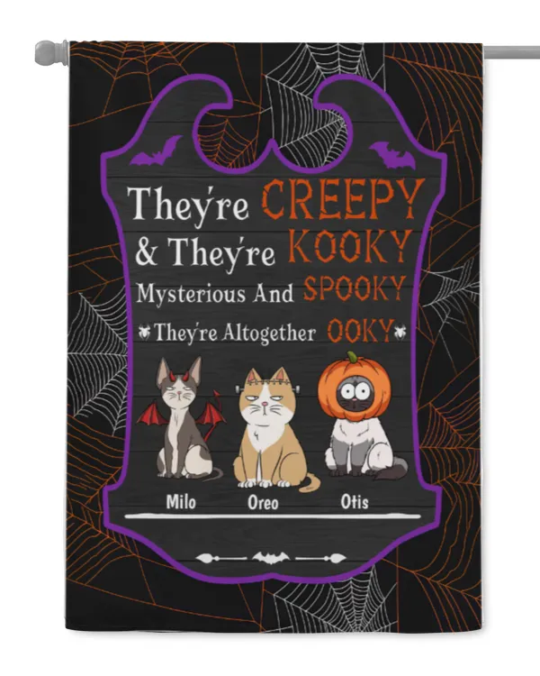 They're Creepy - Personalized Flag, Gift For Dog Lovers, Gift Idea For Dog Lovers