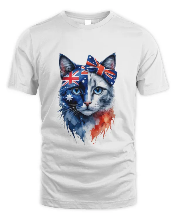 Adorable and Vibrant Cats Shirt with Flag Design T4358 quality
