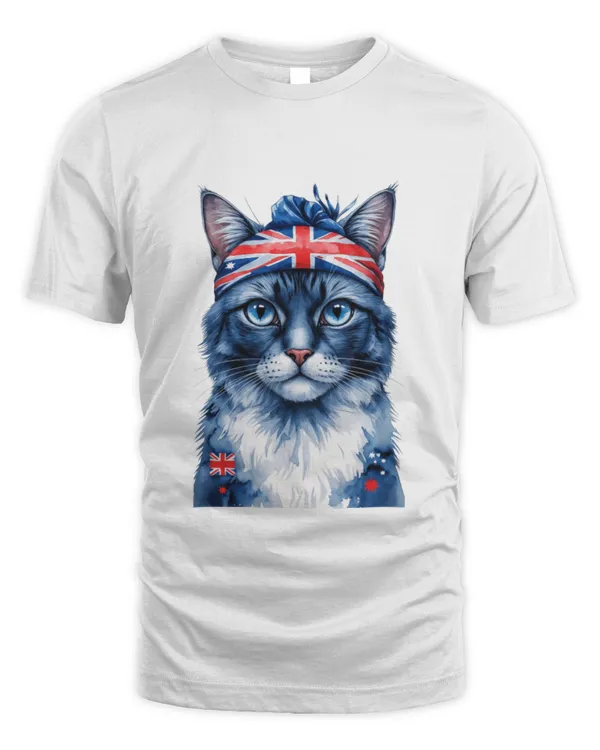 Adorable and Vibrant Cats Shirt with Flag Design T9827 quality