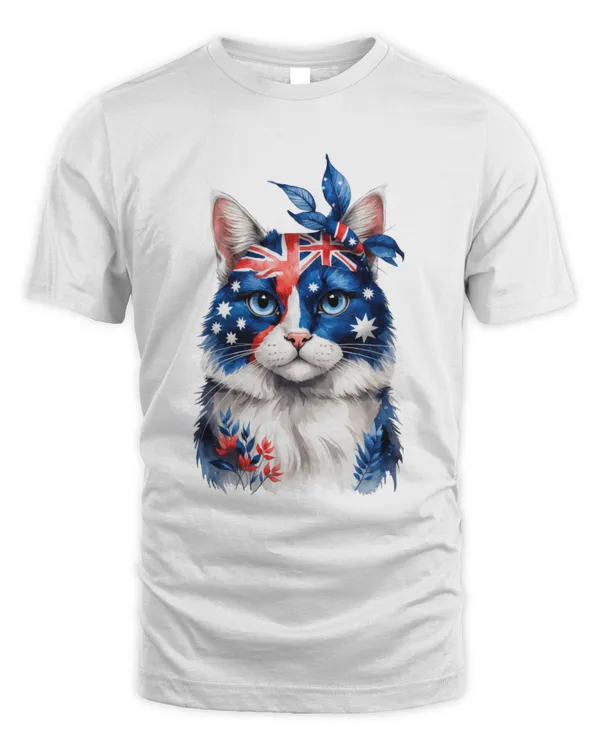 Adorable and Vibrant Cats Shirt with Flag Design T9372 quality