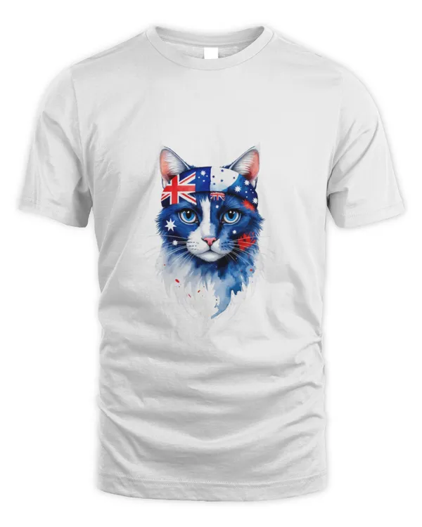 Adorable and Vibrant Cats Shirt with Flag Design T6775 quality