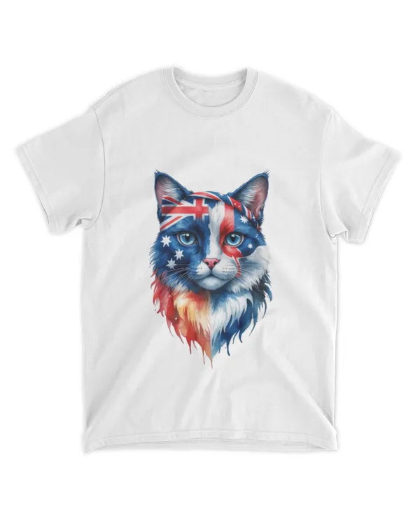 Exclusive and Eye-Catching Australia Cats Graphic Tee in Colors T3193 quality