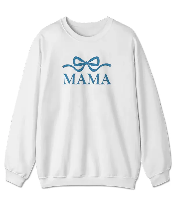 Embroidered Mama Bow, Gift for Grandma