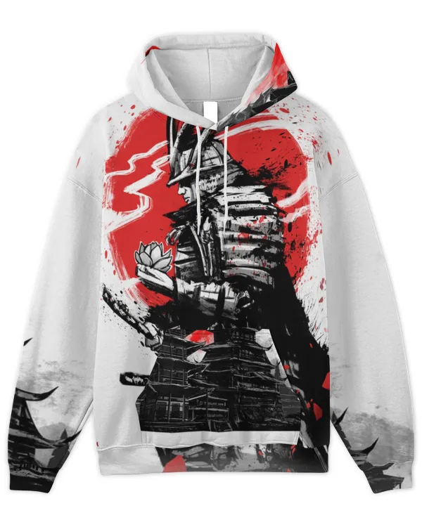 Japanese Samurai Hoodie Shirt