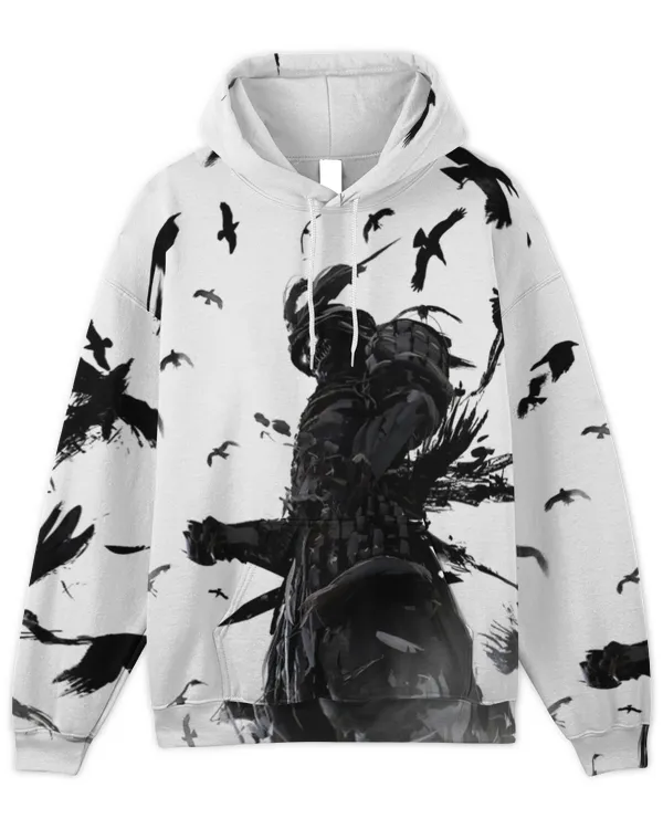 Japansese Samurai Kantana Hoodie Shirt