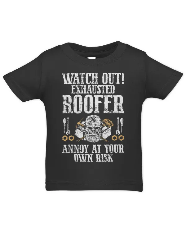 Roofer Funny Retro Roofing Roof Equipment Job Repair42 - Infant Jersey T-Shirt Infant Jersey T-Shirt