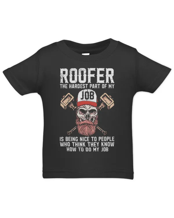 Roofer Funny Retro Roofing Roof Equipment Job Repair51 - Infant Jersey T-Shirt Infant Jersey T-Shirt