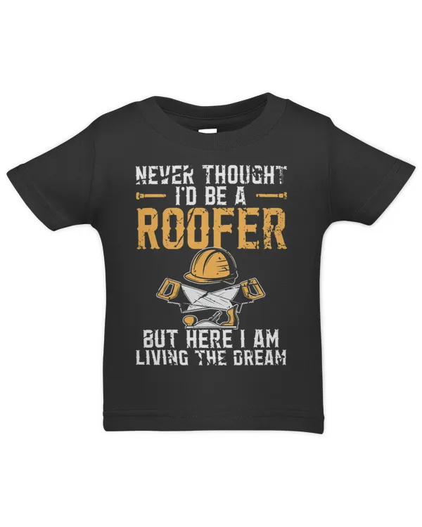 Roofer Funny Retro Roofing Roof Equipment Job Repair63 - Infant Jersey T-Shirt Infant Jersey T-Shirt