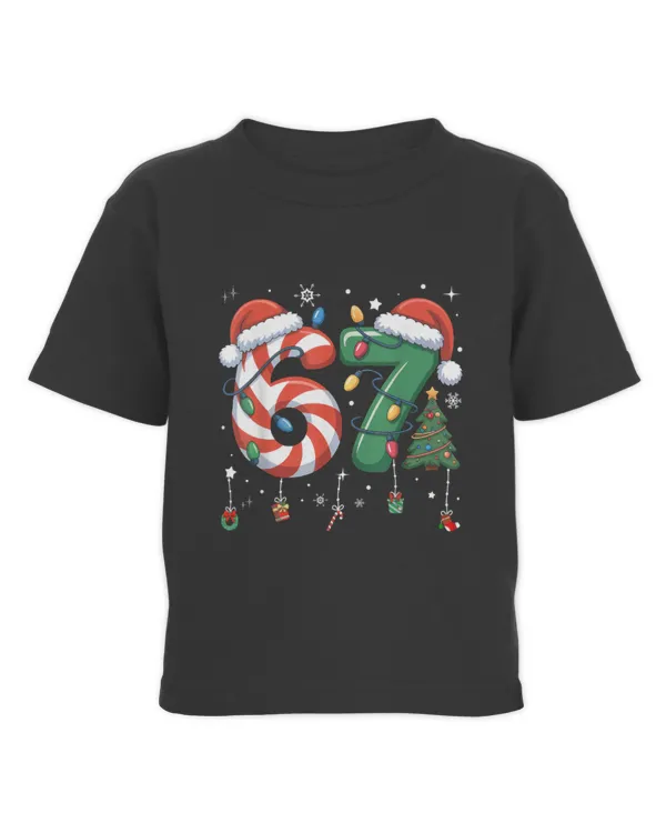 67 Meme Six Seven For Boys Girls Christmas (1) - Toddler Cotton Jersey T-Shirt Toddler Cotton Jersey T-Shirt