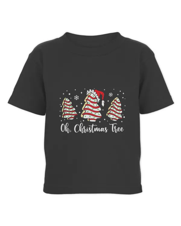 Groovy Oh Christmas Tree Cakes Debbie Becky Jen Cake Lovers - Toddler Cotton Jersey T-Shirt Toddler Cotton Jersey T-Shirt