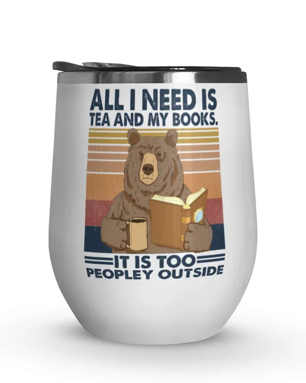 ETT496 Bear All I Nees Is Tea And My Books It Is Too Peopley Outside