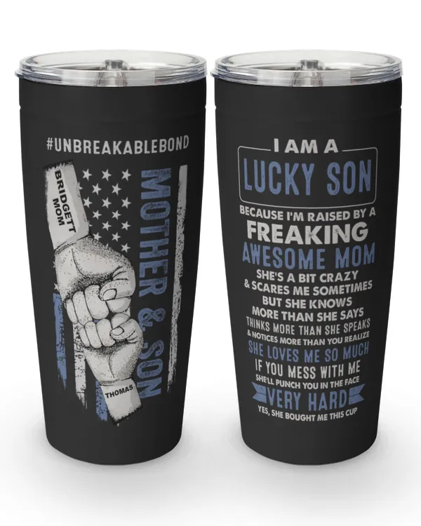 ETTB4 Personalized Mother and Son Unbreakable Bond