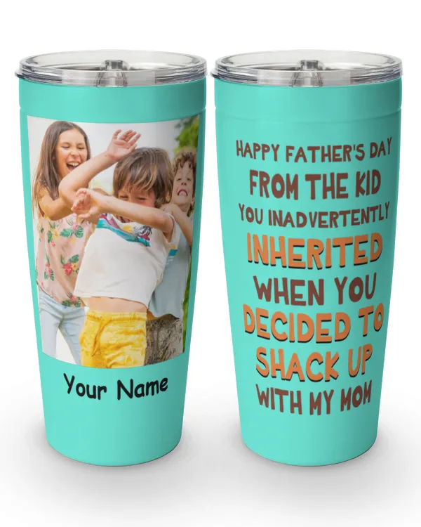 Happy Father'S Day Personalized Tumbler Cup Father's Day, Birthday, Funny Gift For Dad, Gifts For Dad, Gifts Idea For Dad, Father's Day Gift - Viking Tumbler (20oz) Viking Tumbler (20oz)