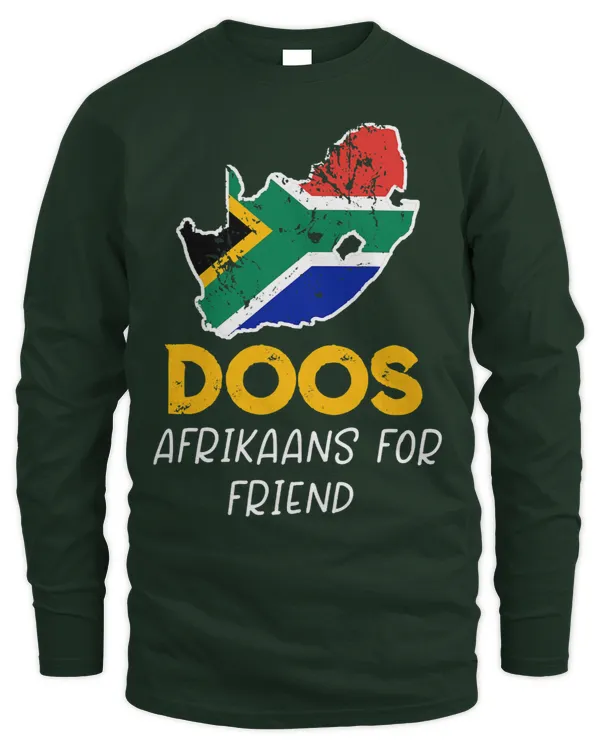 South Doos Afrikaans for Friend Funny - Men's Long Sleeved T-Shirt Men's Long Sleeved T-Shirt