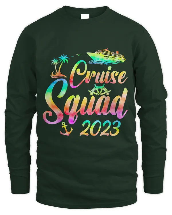 Cruise Squad Summer Vacation Family Friend Travel Group - Men's Long Sleeved T-Shirt Men's Long Sleeved T-Shirt
