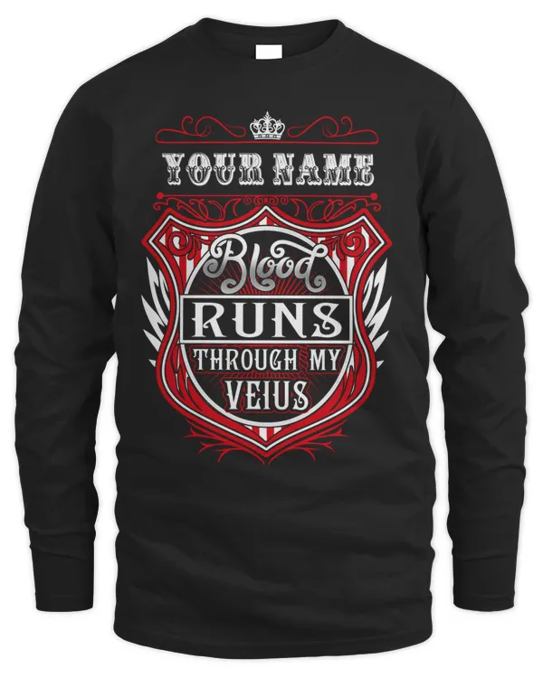 Unleash Your Inner Strength - Exclusive 'Blood Runs Through My Veins' Apparel Collection - PRINT ON THE BACK