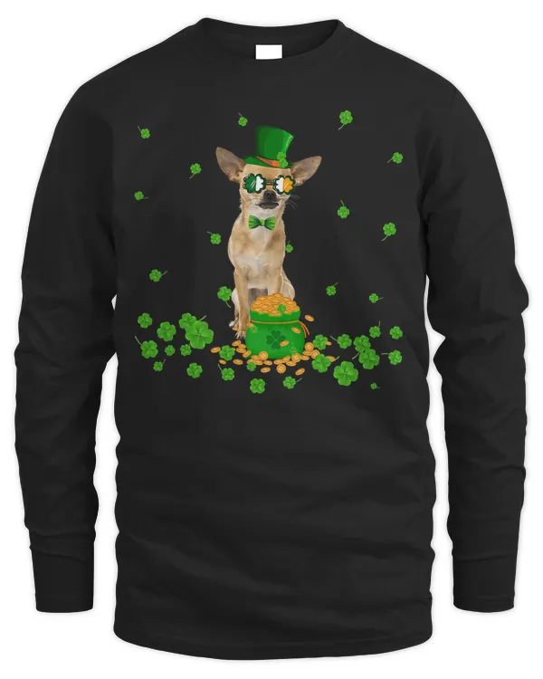 Funny St Patricks Day Chihuahua Irish Dog Lover Gift T-Shirt