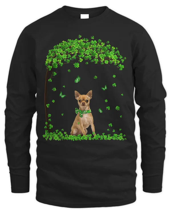 Chihuahua St Patricks Day Lover Irish Shamrock Dog Loves T-Shirt
