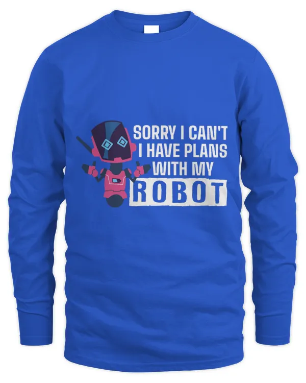 Cute Mechanic Robotic Engineer 2Robotics 2Robots Programming Mechanics 08 - Men's Long Sleeved T-Shirt Men's Long Sleeved T-Shirt