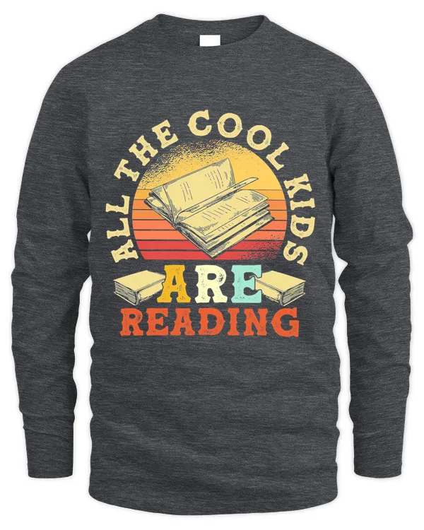 Gift for Readers Cool Kids Reading Shirt - Men's Long Sleeved T-Shirt Men's Long Sleeved T-Shirt