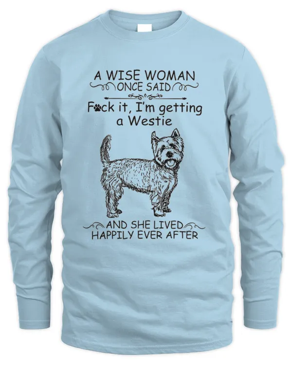 Westie_woman - Men's Long Sleeved T-Shirt Men's Long Sleeved T-Shirt