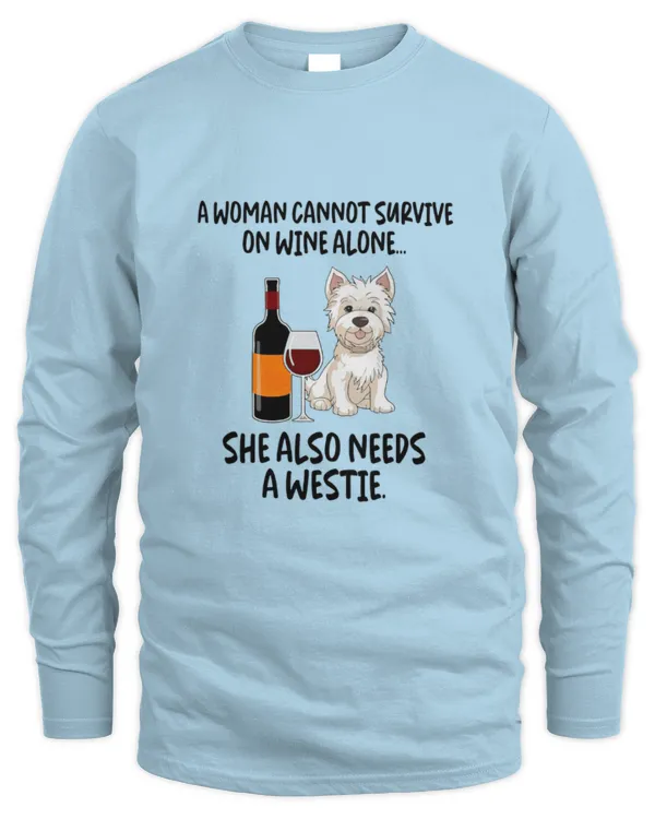 Exclusive Edition #Westie 61024 02 - Men's Long Sleeved T-Shirt Men's Long Sleeved T-Shirt