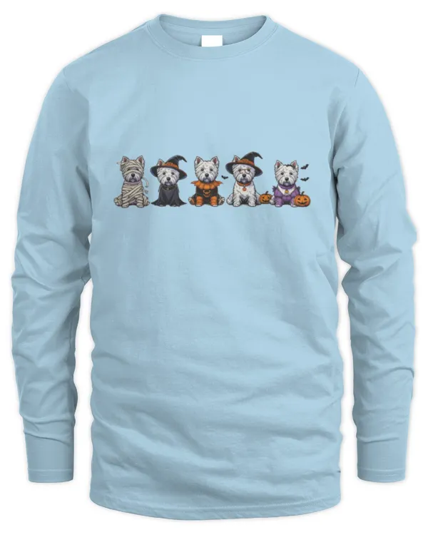 Westie halloween 2 - Men's Long Sleeved T-Shirt Men's Long Sleeved T-Shirt