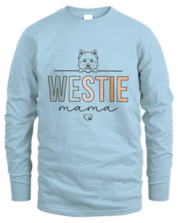 Westie mama - Men's Long Sleeved T-Shirt Men's Long Sleeved T-Shirt